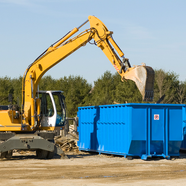 are there any restrictions on where a residential dumpster can be placed in Smith Mills